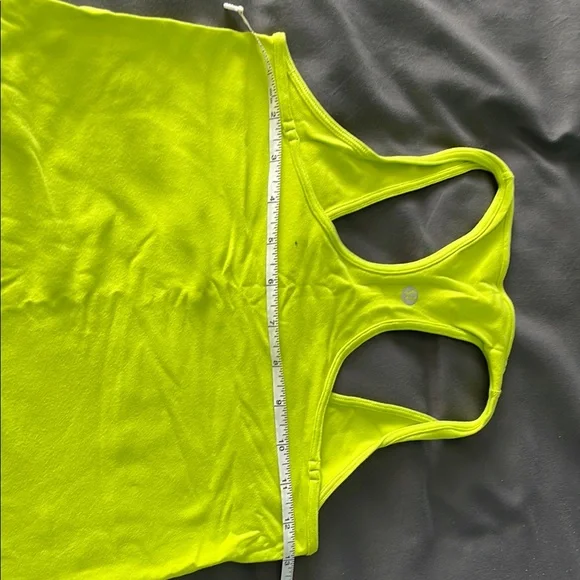 Cool Racerback Split Pea? Yellow Racerback Tank Top - Picture 2 of 4